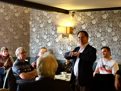 Brexit Breakfast with Suffolk Coastal Liberal Democrats (James Sandbach speaking)