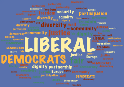 Words from the preamble to the Liberal Democrat constitution