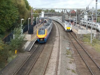 Intercity and Commuter Trains at Bedford Station